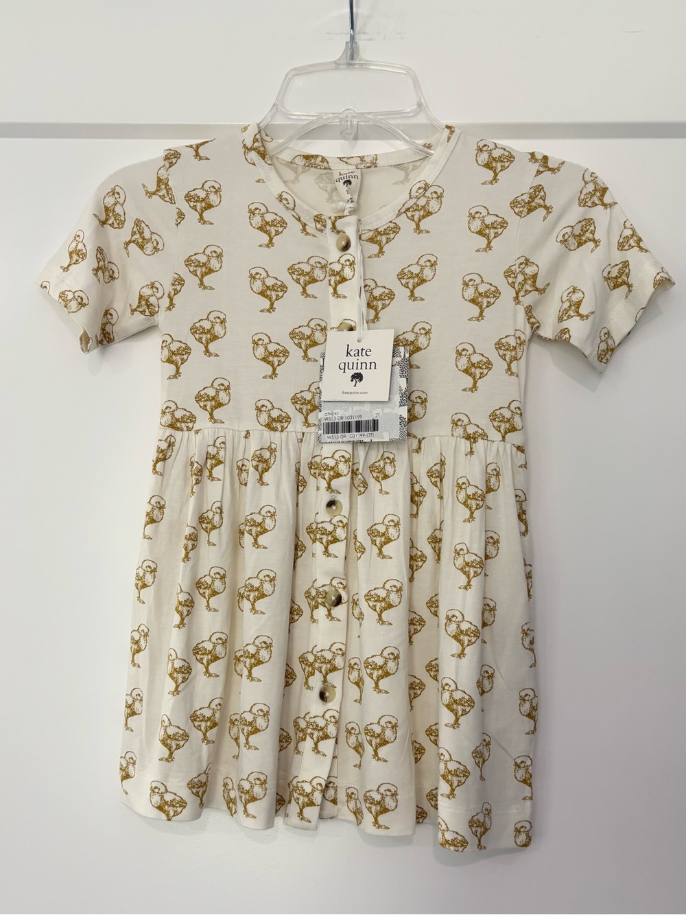 Kate Quinn Bamboo Twirl Dress in Chicks 
Size 2T New